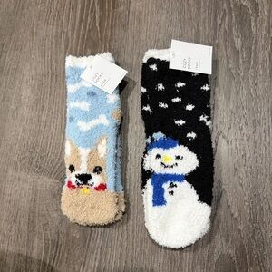 NWT Kohl's Bundle of 2 Cozy Fuzzy Winter Socks